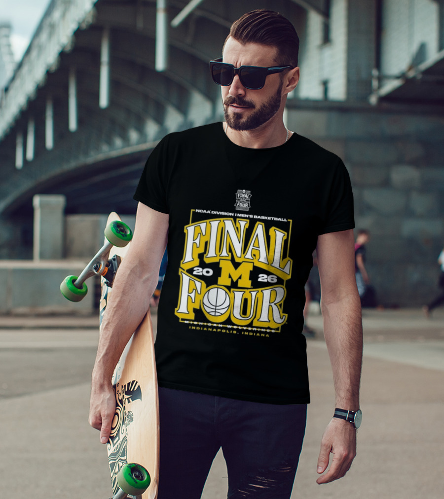 Indiana NCAA Men's Basketball Michigan Wolverines Final Four 2026 March Madness T-Shirt