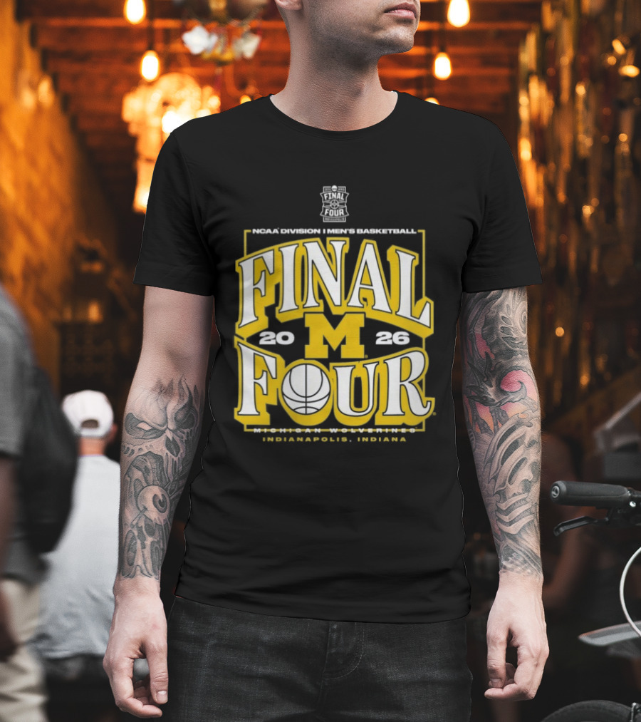 Indiana NCAA Men's Basketball Michigan Wolverines Final Four 2026 March Madness T-Shirt