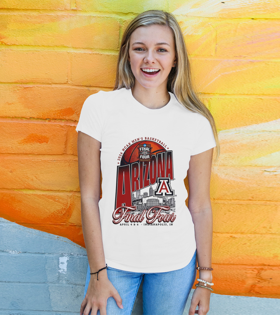 2026 NCAA Men's Basketball Final Four Arizona Wildcats April 4 Indianapolis T-Shirt
