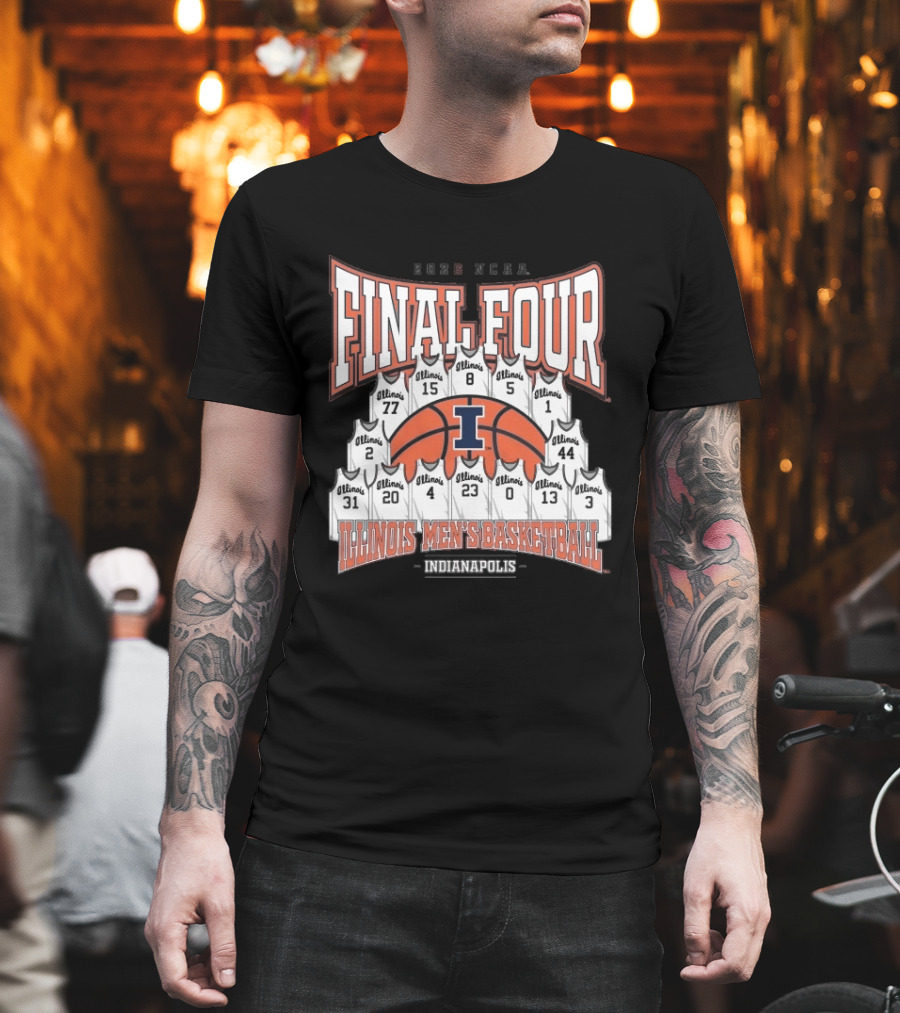 2026 NCAA Final Four Illinois Mens Basketball Indianapolis T-Shirt