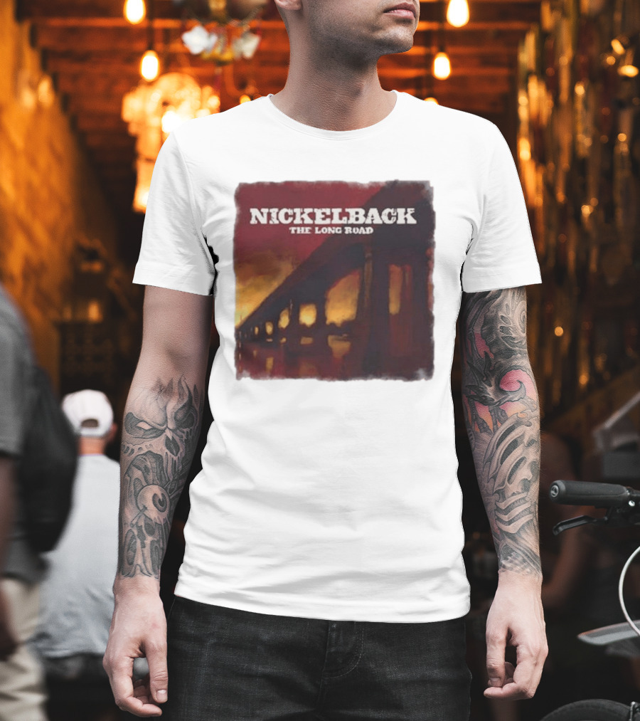 Nickelback The Long Road 2023 Album Art Bridge T-Shirt