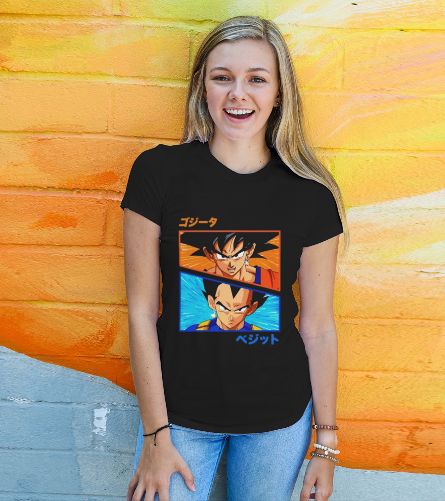 Gogeta Vegito Fusion Transformation Dragon Ball Z Super Saiyan Anime T-Shirt