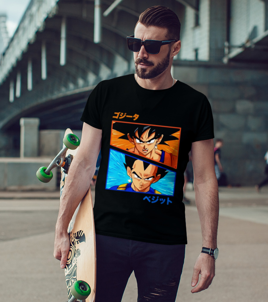 Gogeta Vegito Fusion Transformation Dragon Ball Z Super Saiyan Anime T-Shirt