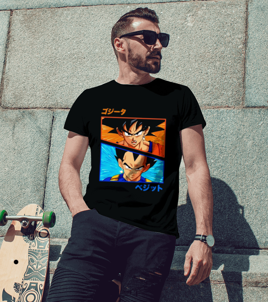 Gogeta Vegito Fusion Transformation Dragon Ball Z Super Saiyan Anime T-Shirt