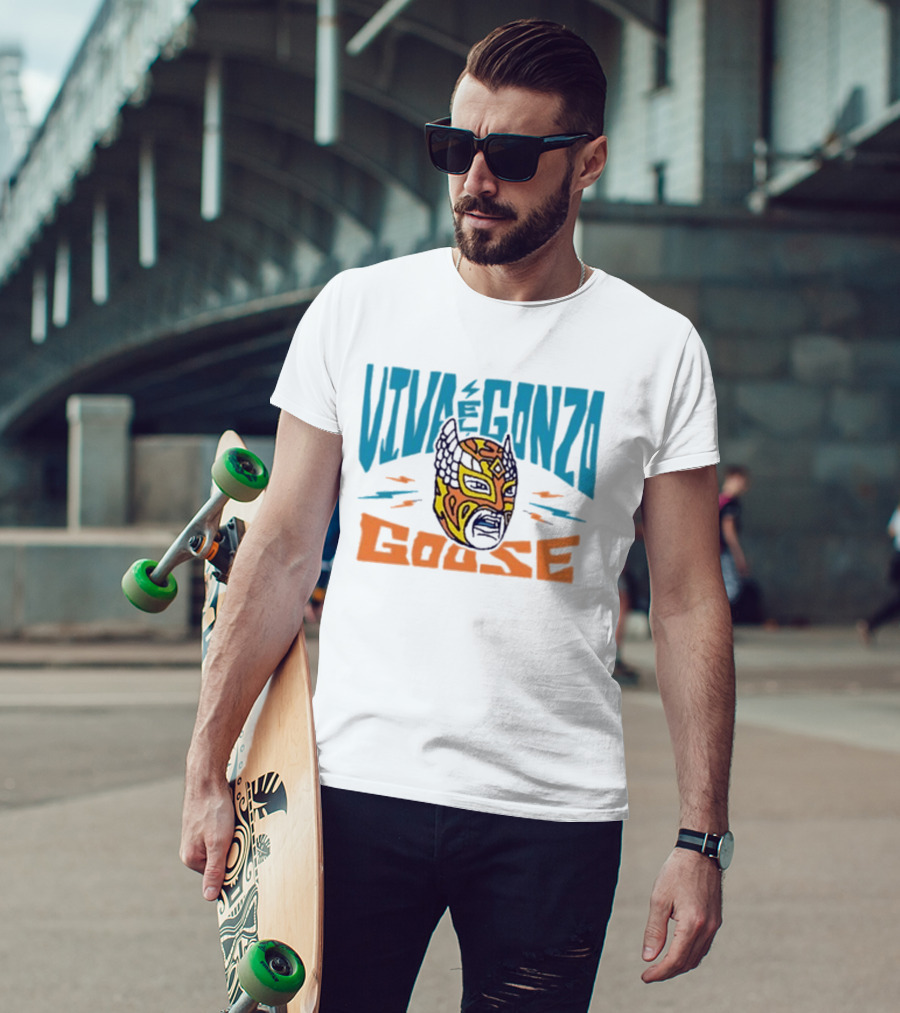 Viva El Gonzo Goose Lucha Libre Mask Artistry T-Shirt