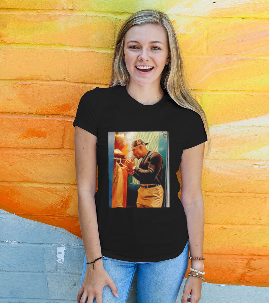 Jalen Hurts Celebrating Smoking Cigar Locker Room Moment T-Shirt
