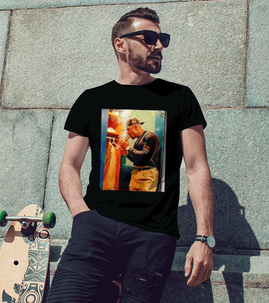 Jalen Hurts Celebrating Smoking Cigar Locker Room Moment T-Shirt