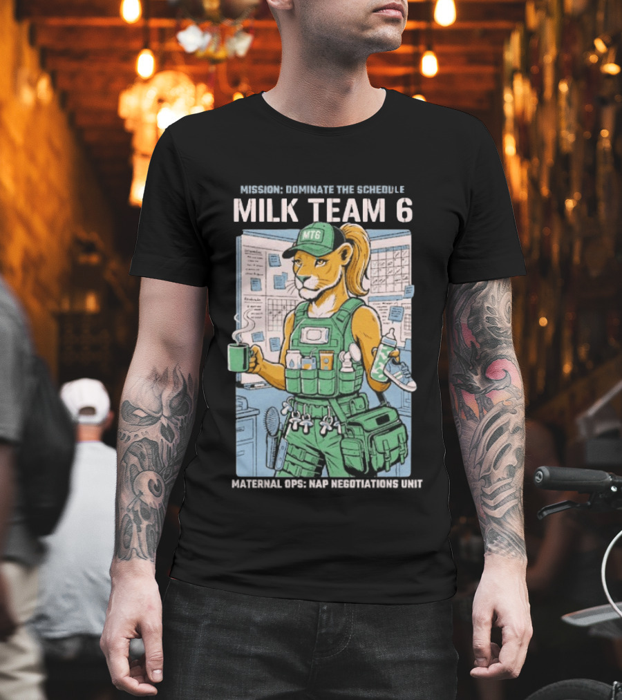 Dominate the Schedule Milk Team 6 Tiger MT6 T-Shirt