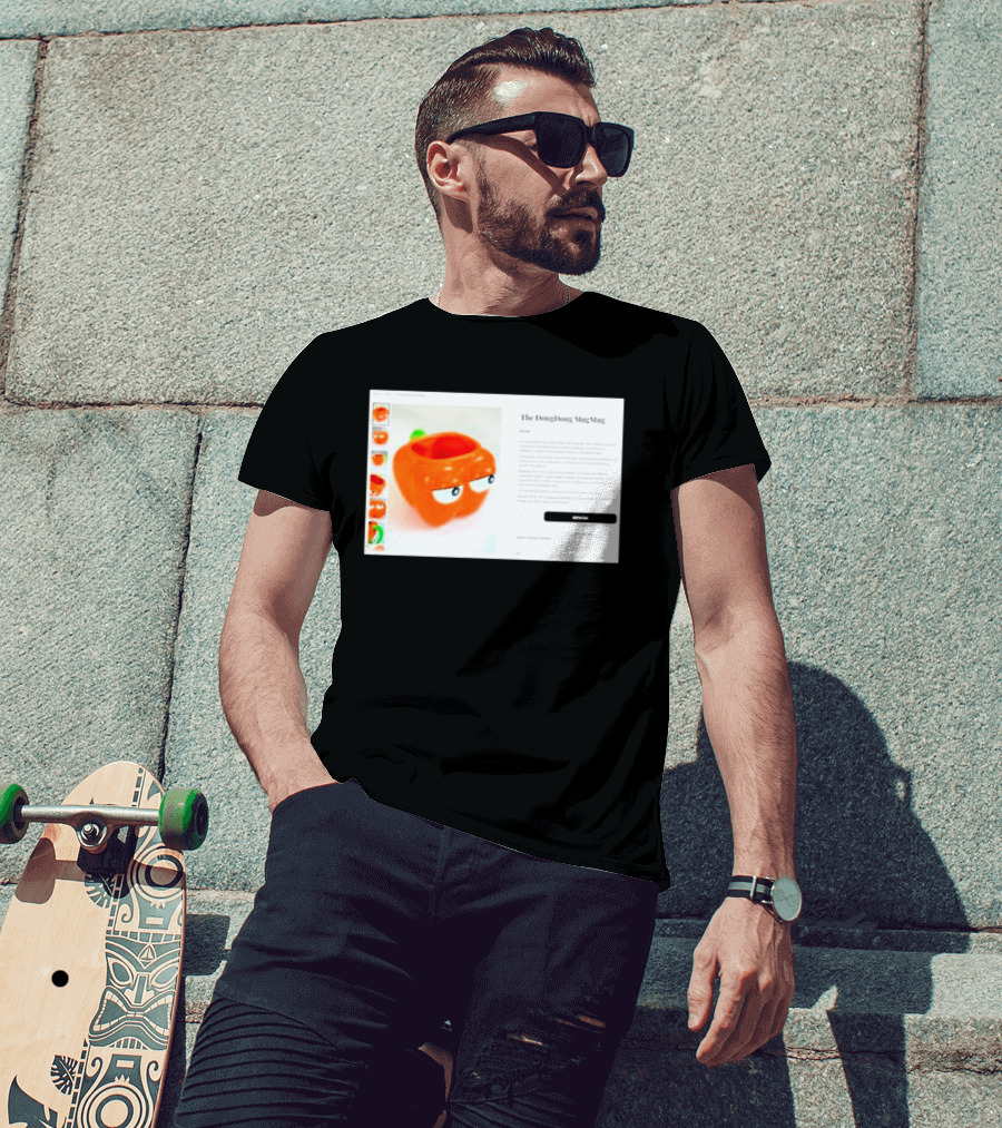 I Hate The Dougdoug Mugmug Orange Pumpkin Face T-Shirt