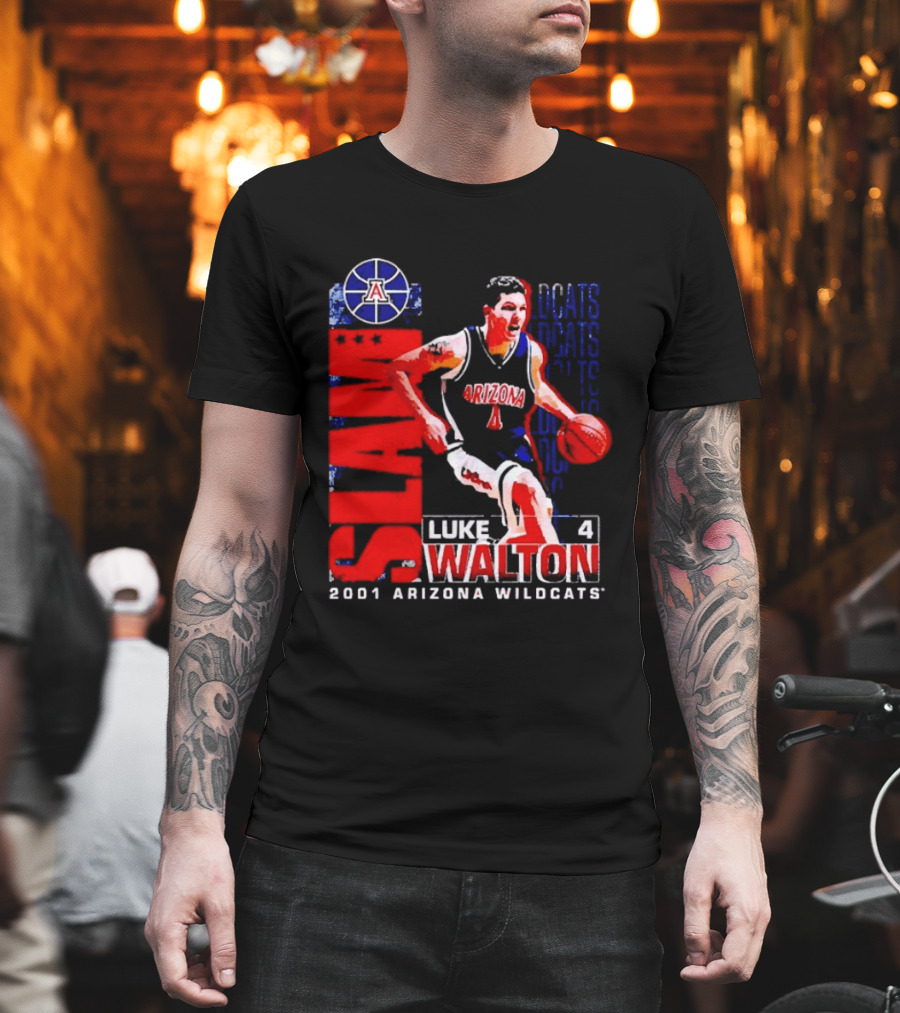 SLAM Luke Walton 4 Arizona Wildcats 2001 Final Four T-Shirt