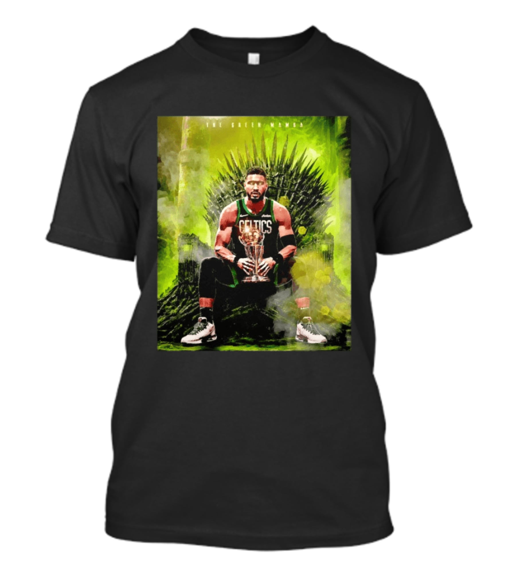 Jayson Tatum Boston Celtics The Green Mamba Iron Throne NBA Player T-Shirt