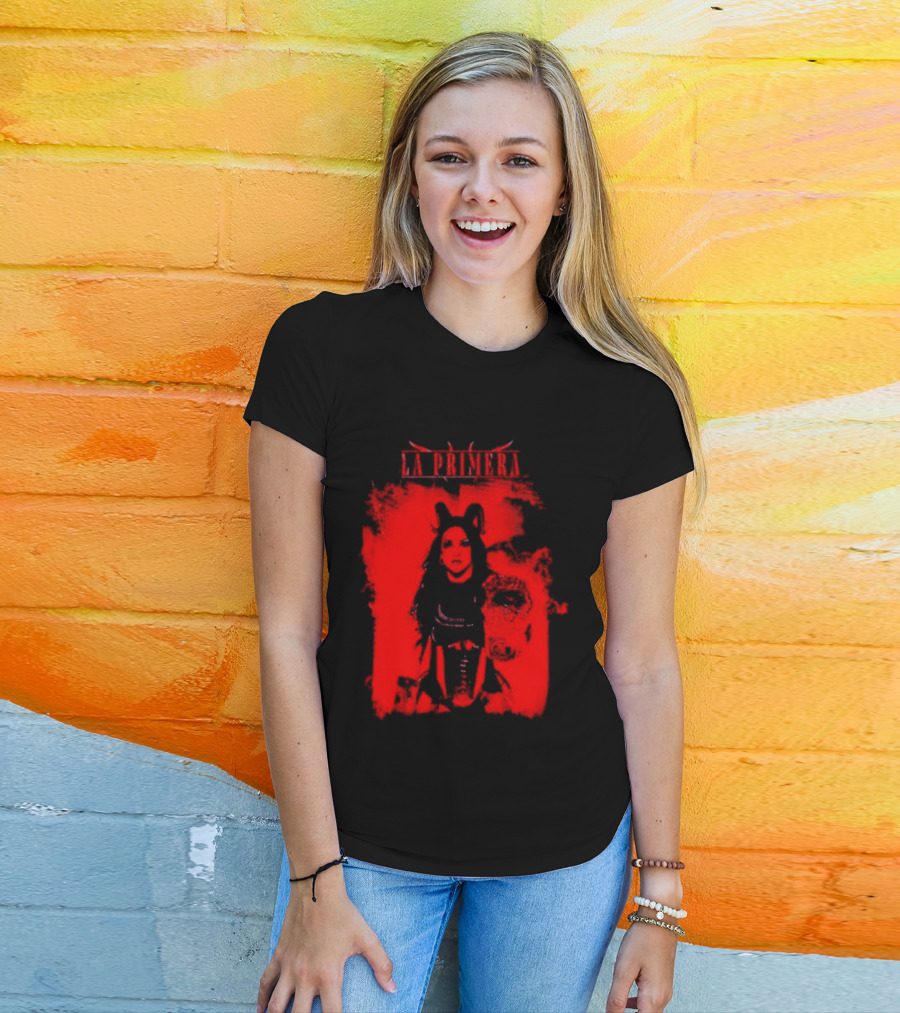 La Primera Stephanie Vaquer WWE Authentic Red Champion T-Shirt