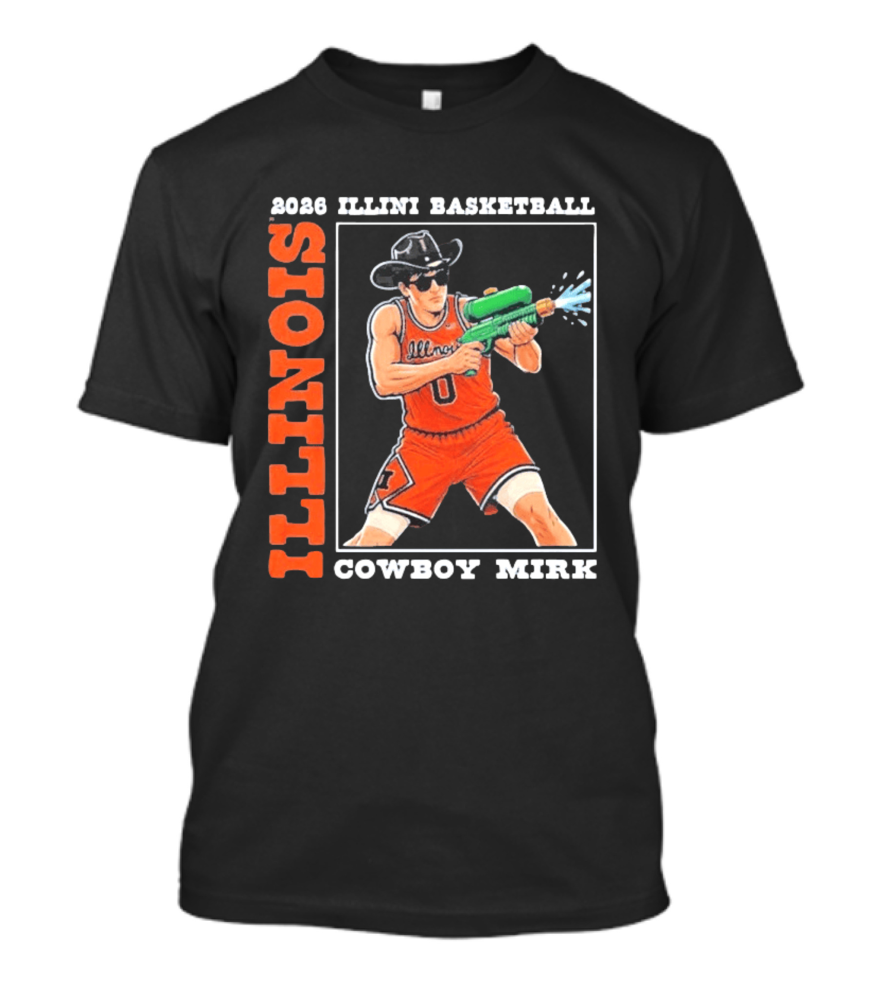 2026 Illinois Basketball Cowboy Mirk Fighting Illini March Madness Final Four T-Shirt