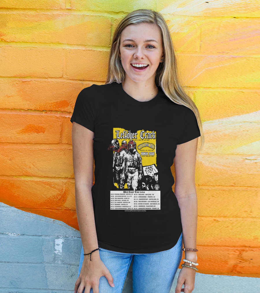 Leftover Crack West Coast 2026 Shows Vintage Punk Rock Tour Dates T-Shirt