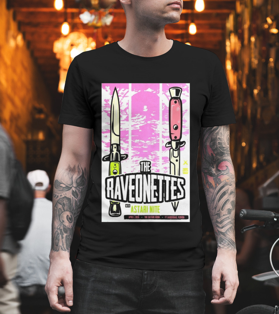 Raveonettes Astari Nite April 1 2026 Ft Lauderdale Culture Room T-Shirt