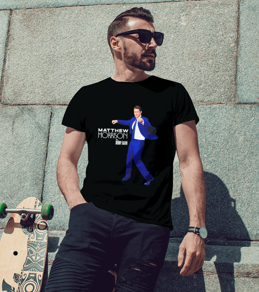 Just In Time Matthew Morrison Is Bobby Darin Bold Blue Suit Dance T-Shirt