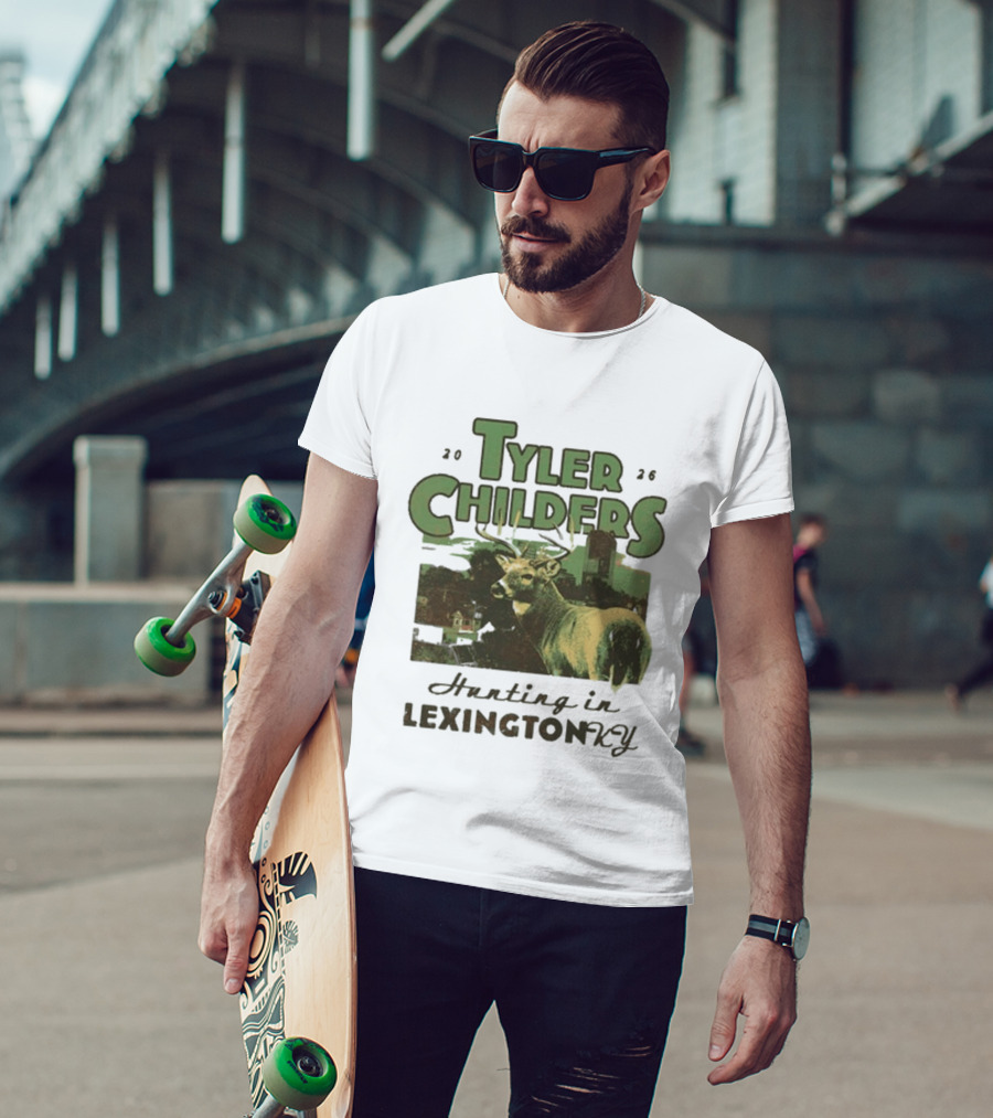 Tyler Childers 2026 Hunting In Lexington KY Deer Landscape T-Shirt