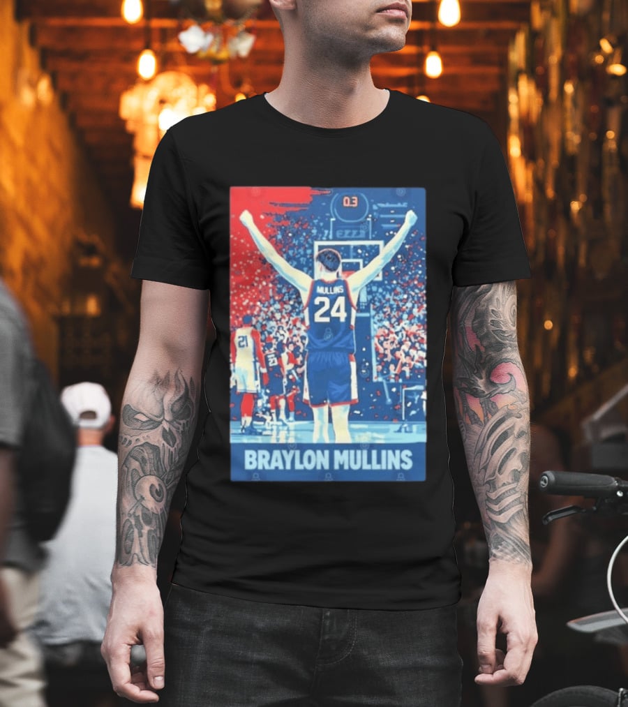 Braylon Mullins 0.3 Uconn Basketball Game Winning Moment T-Shirt