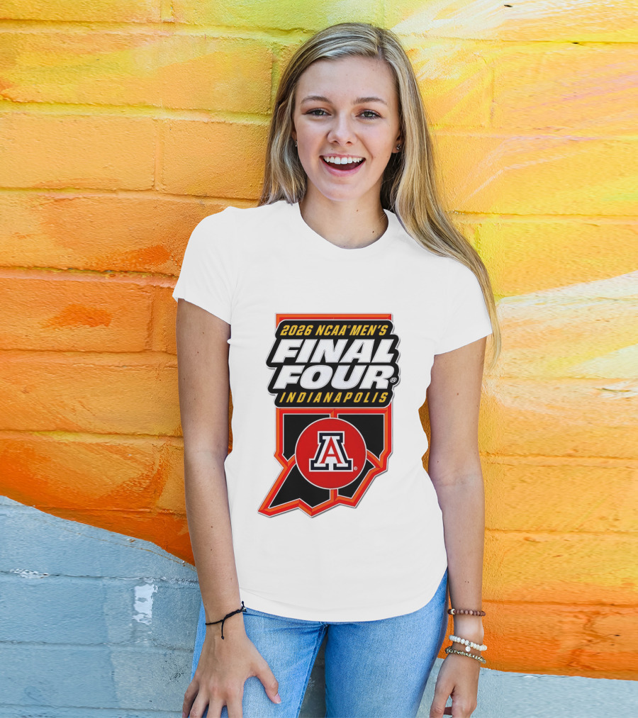 Arizona Wildcats NCAA Men's Final Four 2026 Indianapolis T-Shirt
