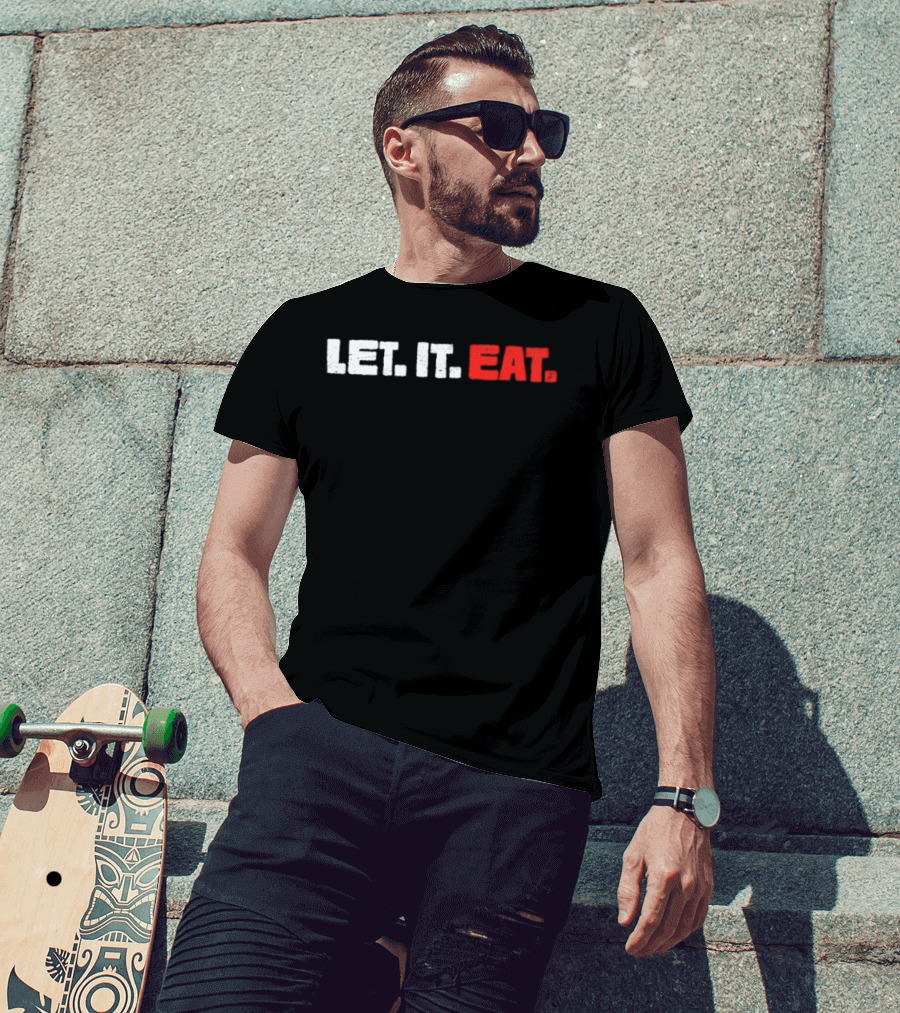 Trevor Bauer Wearing Let It Eat T-Shirt