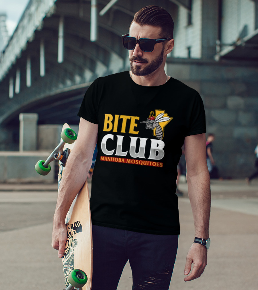Bite Club Winnipeg Goldeyes Manitoba Mosquitoes 2026 T-Shirt