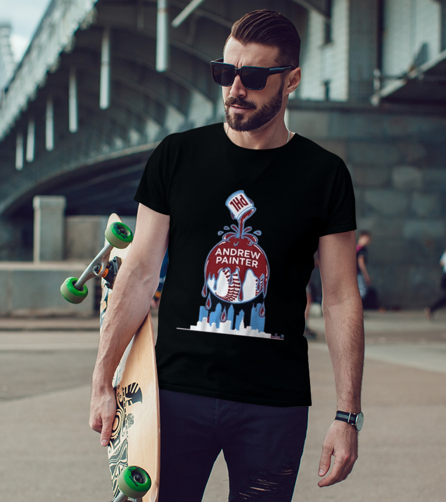 Andrew Painter Philadelphia Baseball Paint The Town T-Shirt