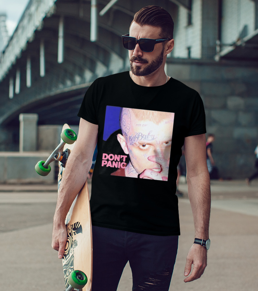 Lil Peep Don't Panic Single Cover Tattoo T-Shirt