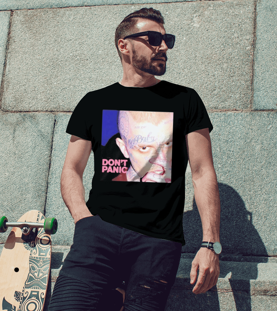 Lil Peep Don't Panic Single Cover Tattoo T-Shirt