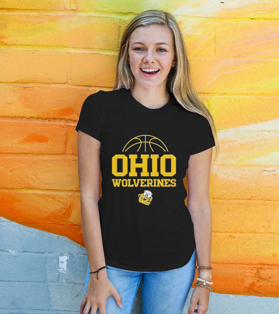 Ohio Wolverines Basketball Yellow T-Shirt
