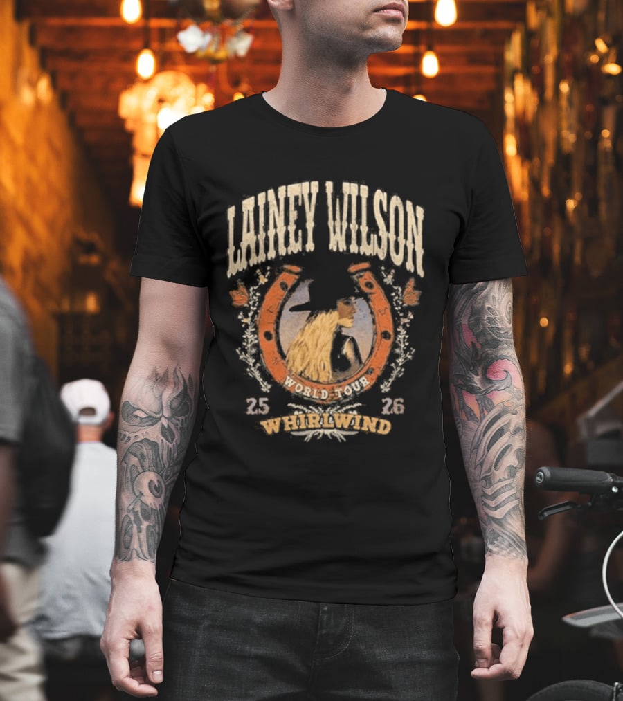 Lainey Wilson World 2023 Whirlwind Horseshoe 2526 T-Shirt