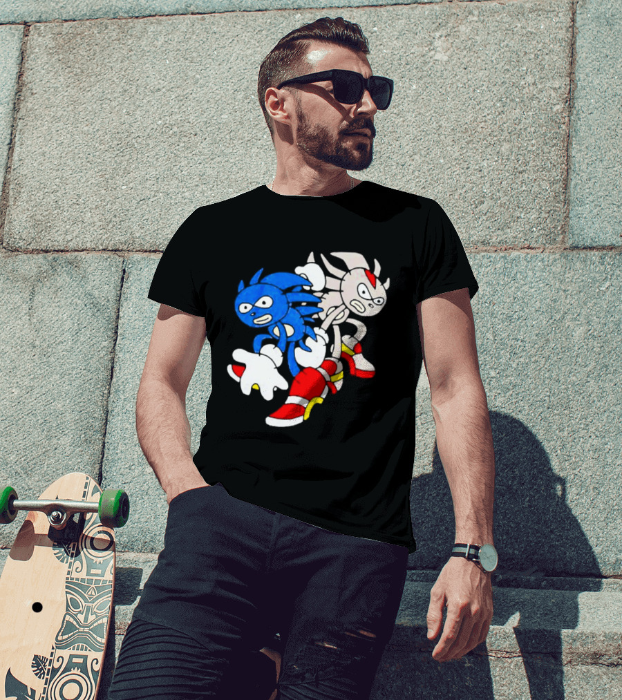 The Hedgehog Sanic And Shedew Adventure Meme Humor T-Shirt