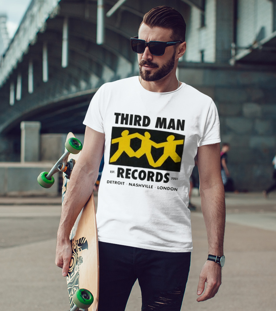 Third Man Records Est 2001 Detroit Nashville London T-Shirt