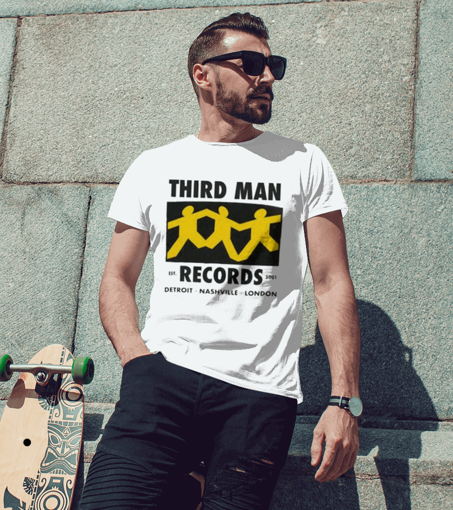 Third Man Records Est 2001 Detroit Nashville London T-Shirt
