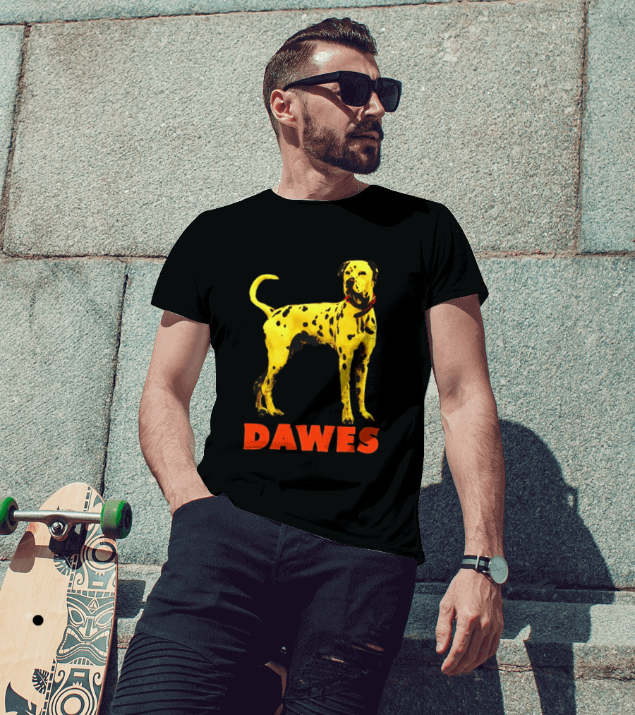 Dawes Dalmatian Dog Yellow And Red T-Shirt