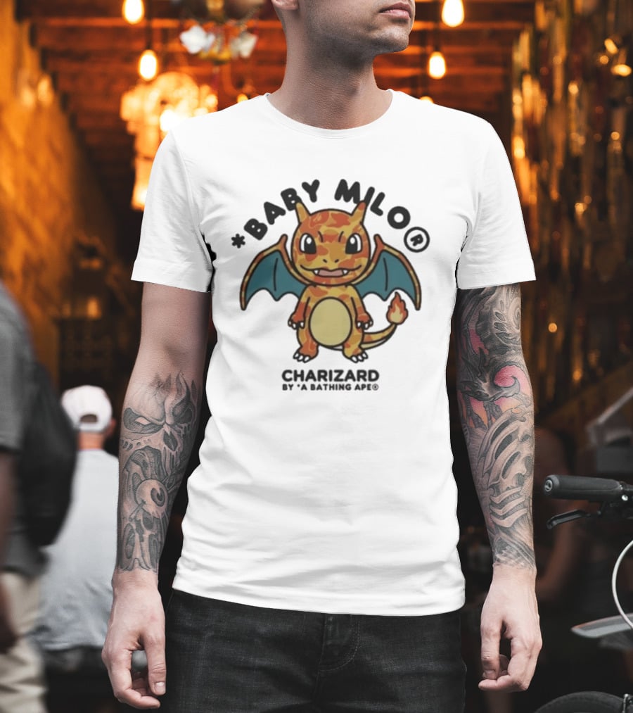 Baby Milo Charizard By A Bathing Ape 2026 Edition T-Shirt
