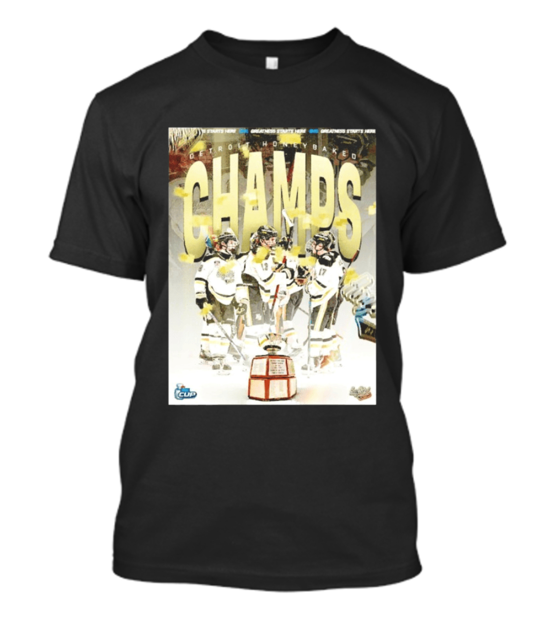 Detroit Honeybaked OHL Cup Champs 2026 Celebration T-Shirt