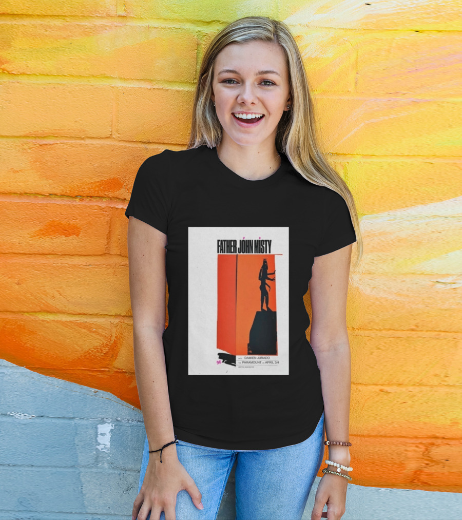 Father John Misty Seattle April 3 4 2026 Featuring Damien Jurado At Paramount Theater T-Shirt