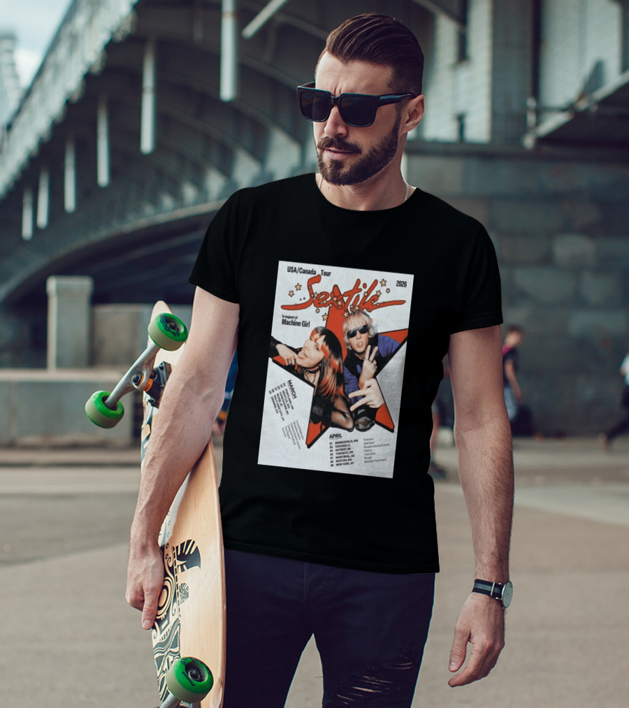 USA Canada 2026 Sextile Tour In Support Of Machine Girl T-Shirt