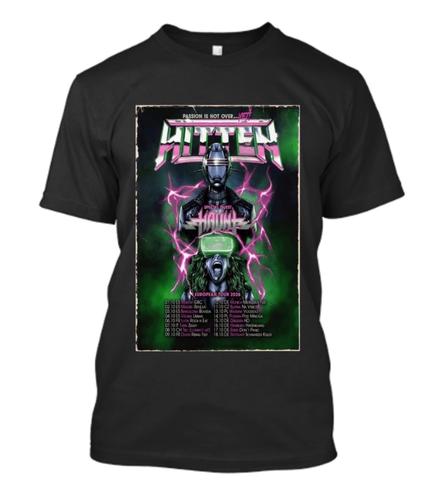 Passion Is Not Over Yet Hitten European Tour 2026 Special Guest Hound T-Shirt