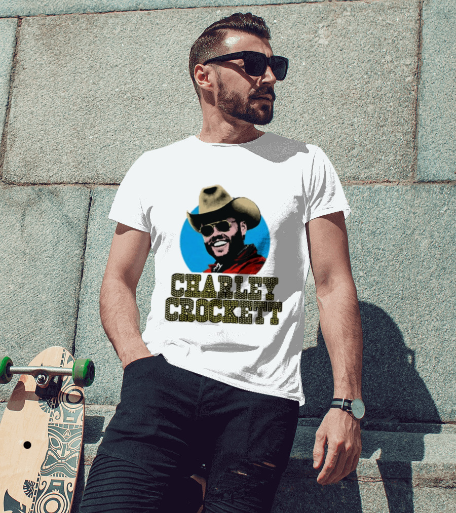 Charley Crockett Cowboy Hat Sunglasses Western T-Shirt
