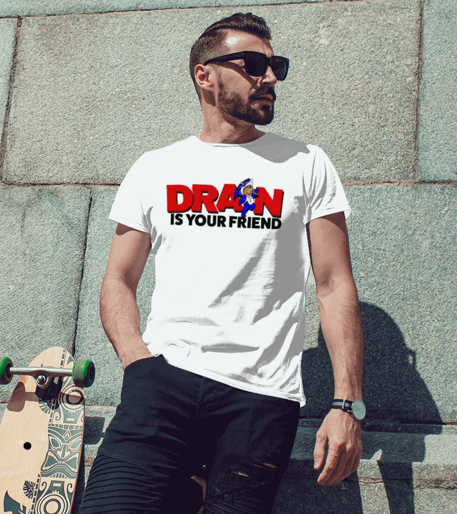 DRAN Is Your Friend Retro Cartoon Style Fun Nostalgia T-Shirt