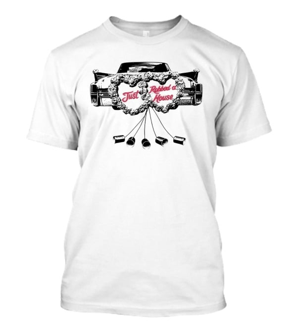 Just Robbed A House Sabrina Carpenter Vintage Car Wreaths T-Shirt