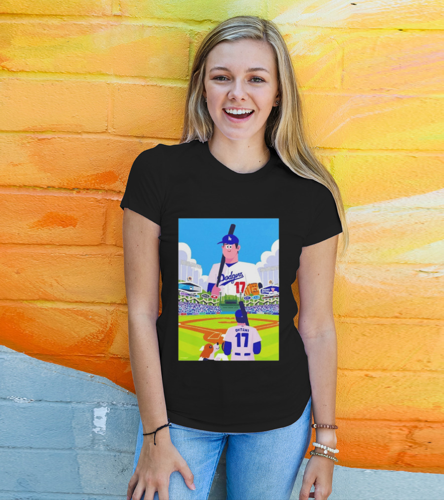 Shohei Ohtani Massive Los Angeles Dodgers 2026 World Baseball Classic Stadium Scene T-Shirt