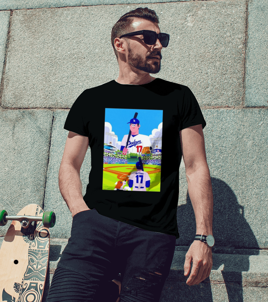 Shohei Ohtani Massive Los Angeles Dodgers 2026 World Baseball Classic Stadium Scene T-Shirt