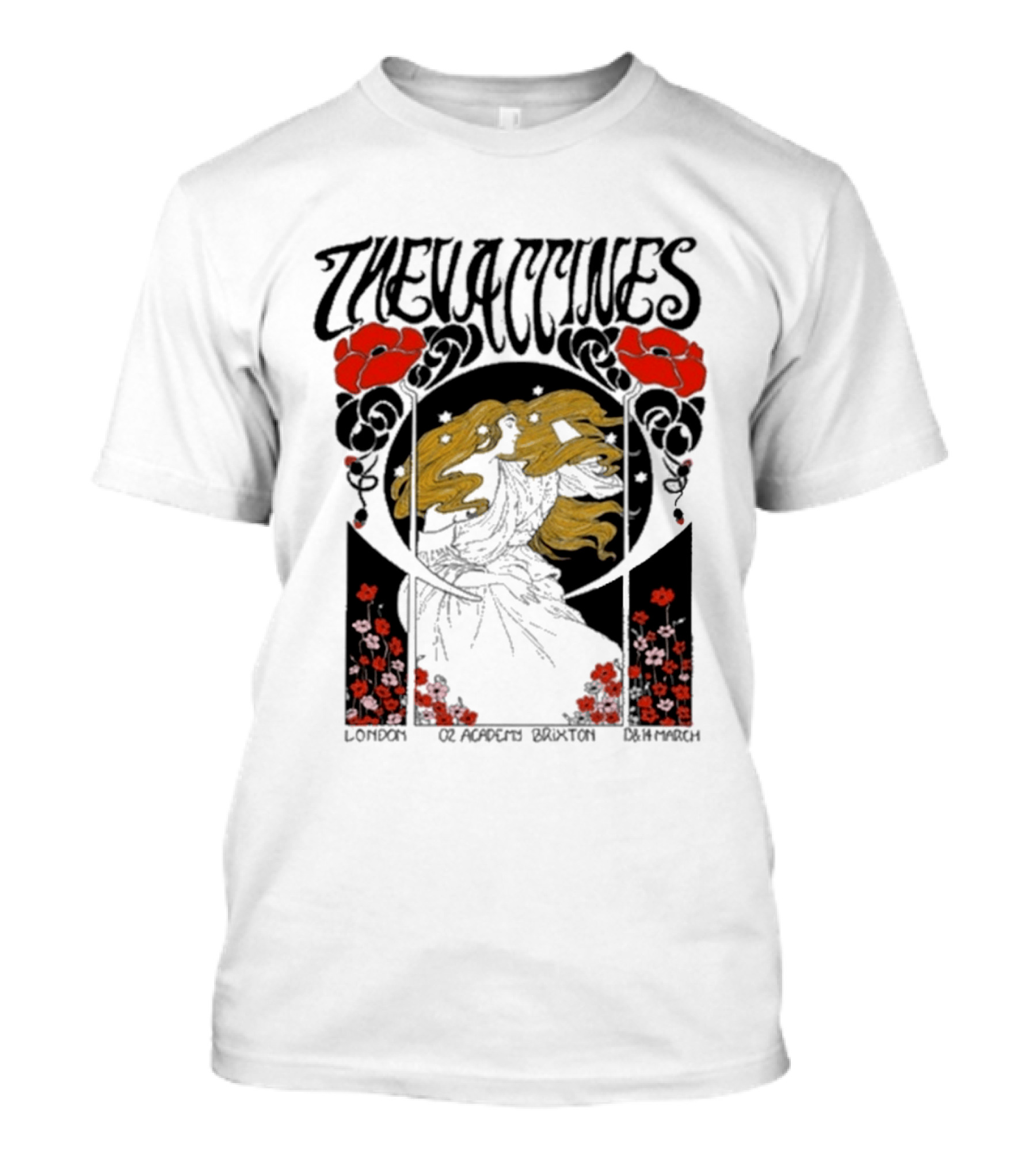 The Vaccines March 13 2026 London Alphonse Mucha T-Shirt