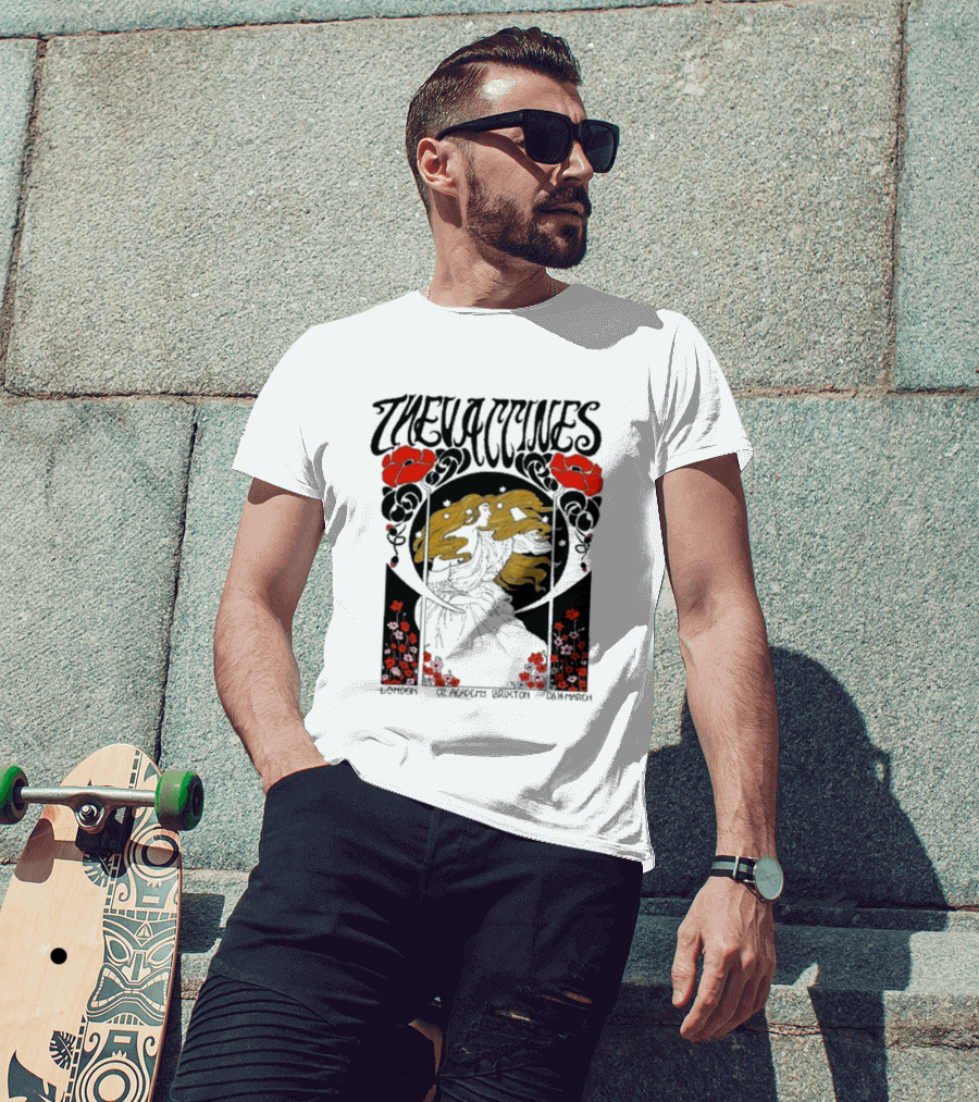 The Vaccines March 13 2026 London Alphonse Mucha T-Shirt