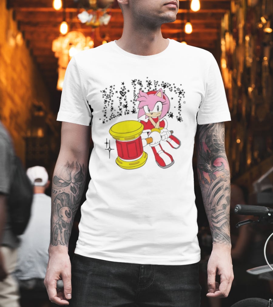 TiaCorine X Hedgehog Amy Rose Collaboration T-Shirt
