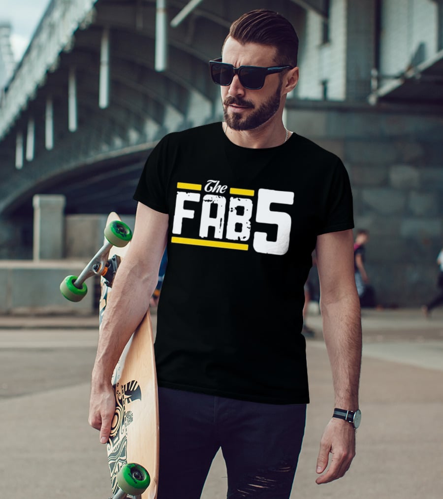 The Fab 5 Bold Yellow Accents T-Shirt