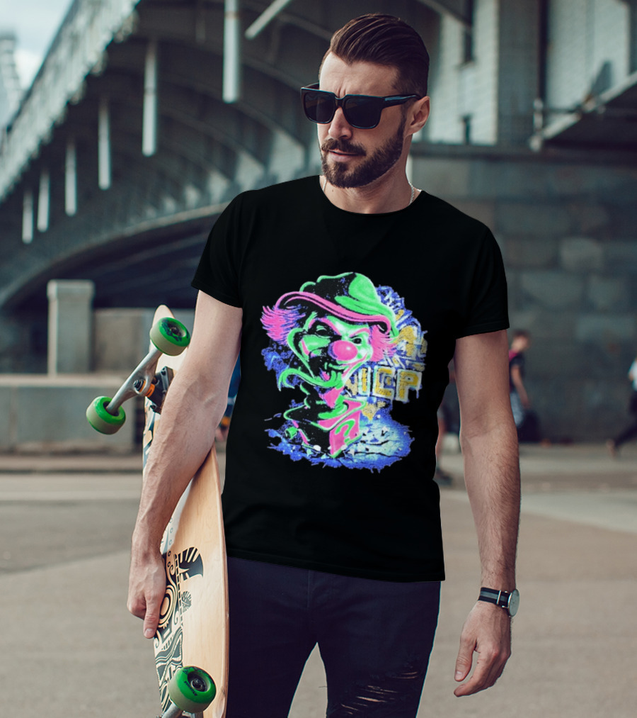 Insane Clown Posse ICP Jack In The Riddle Box Psychedelic Clown T-Shirt