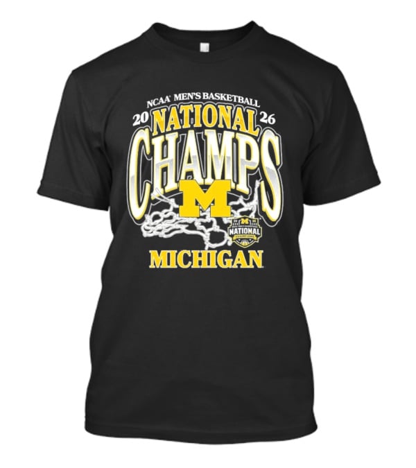 NCAA Men's Basketball 2026 National Champs Michigan T-Shirt